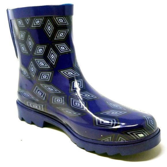 Women Rain Boots, Ankle Rubber Garden Booties, Rainboots - Picture 2 of 5